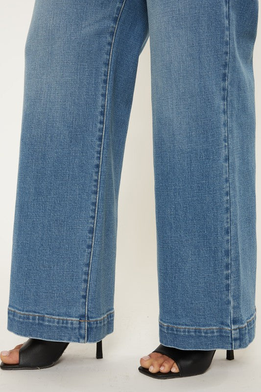 High Rise Trouser Wide Leg Jeans