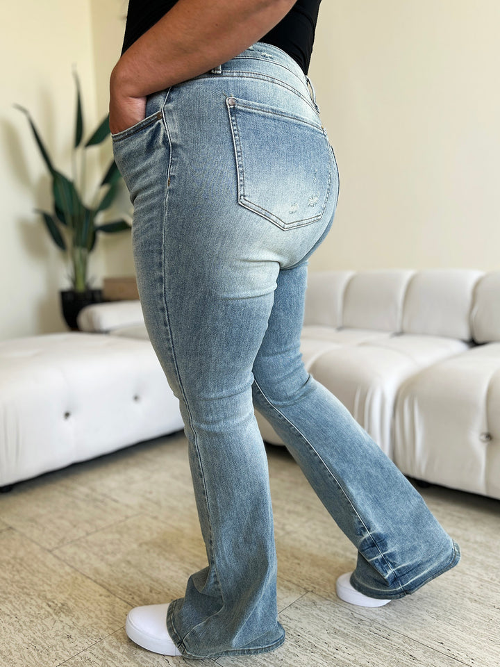 Judy Blue  Mid Rise Flare Jeans